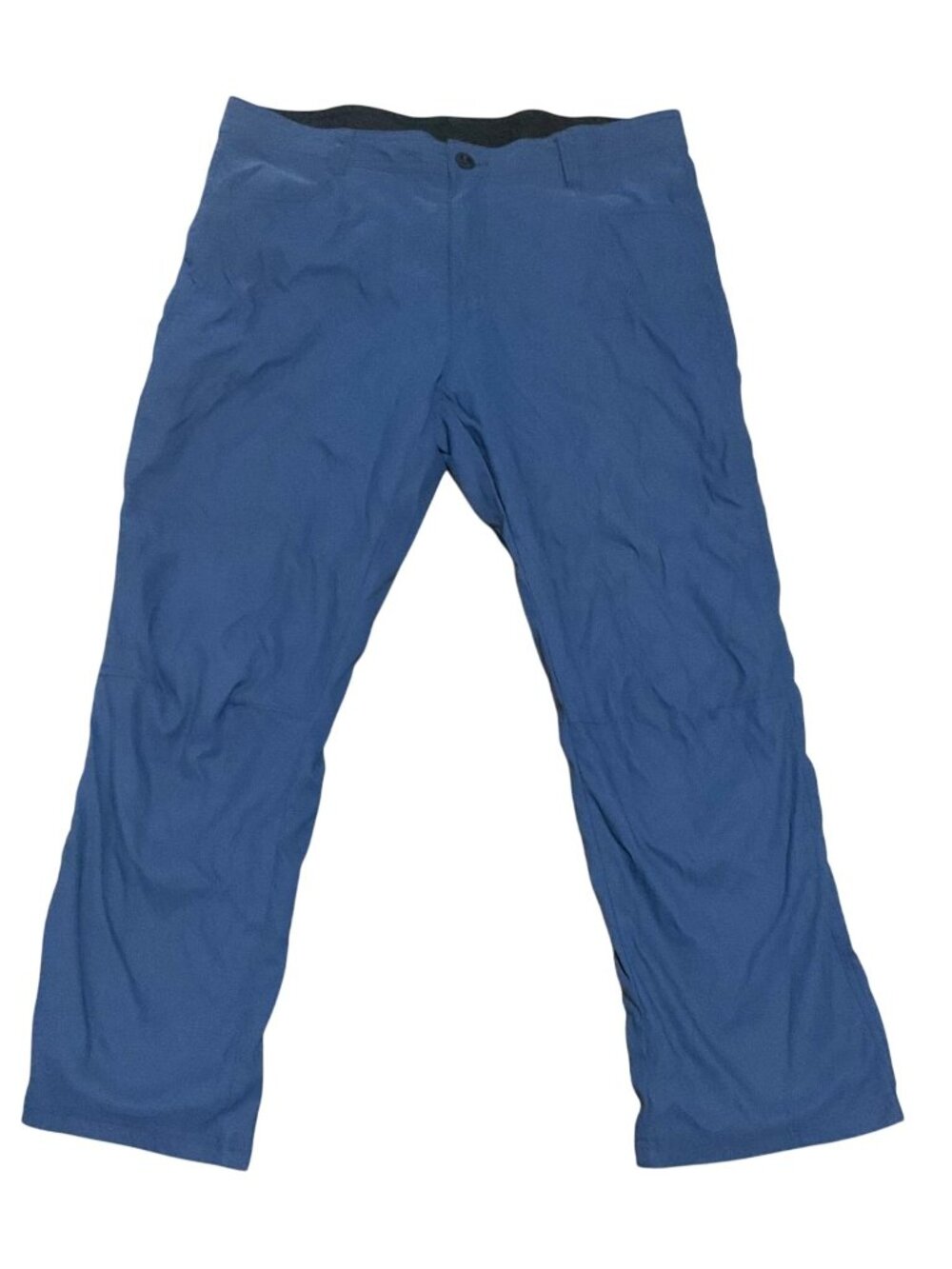 Orvis Blue Nylon Fleece Lined Pants Sz 38 X 29 Water Repellent Hiking Gorpcore